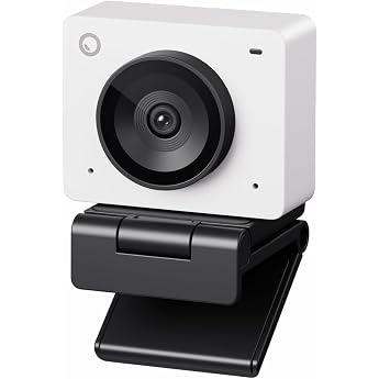 OBSBOT Meet SE 1080P@100 FPS Webcam for PC with 1/2.8 Inch Sensor AI Image Adjustment & Auto Focus Beauty Mode Lightweight Gesture Control Staggered HDR Webcam for Streaming Meetings Cloud White