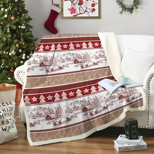 Weihnachts Kuscheldecke 21 WONGS BEDDING Weihnachts Kuscheldecke 150x200 Sherpa Decke...