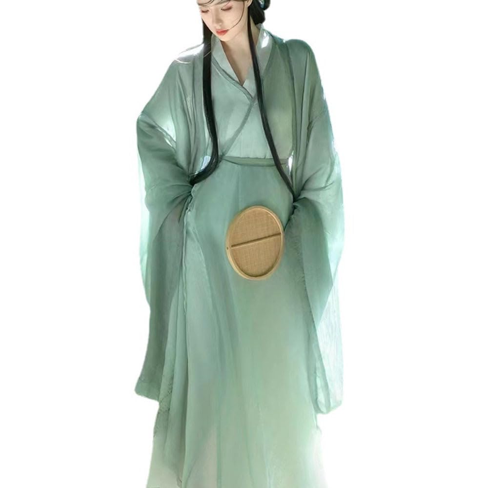 tradycyjnej chińskiej odzieży Kompletny zestaw damski w stylu Hanfu, w stylu starożytnych i eleganckich, Super Immortal, na co dzień(Small)