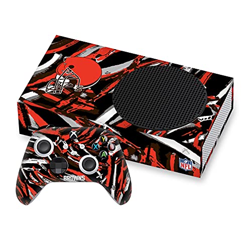 Skin Xbox Series S NFL Cleveland Browns Head Case Designs autocollant pour console et manette