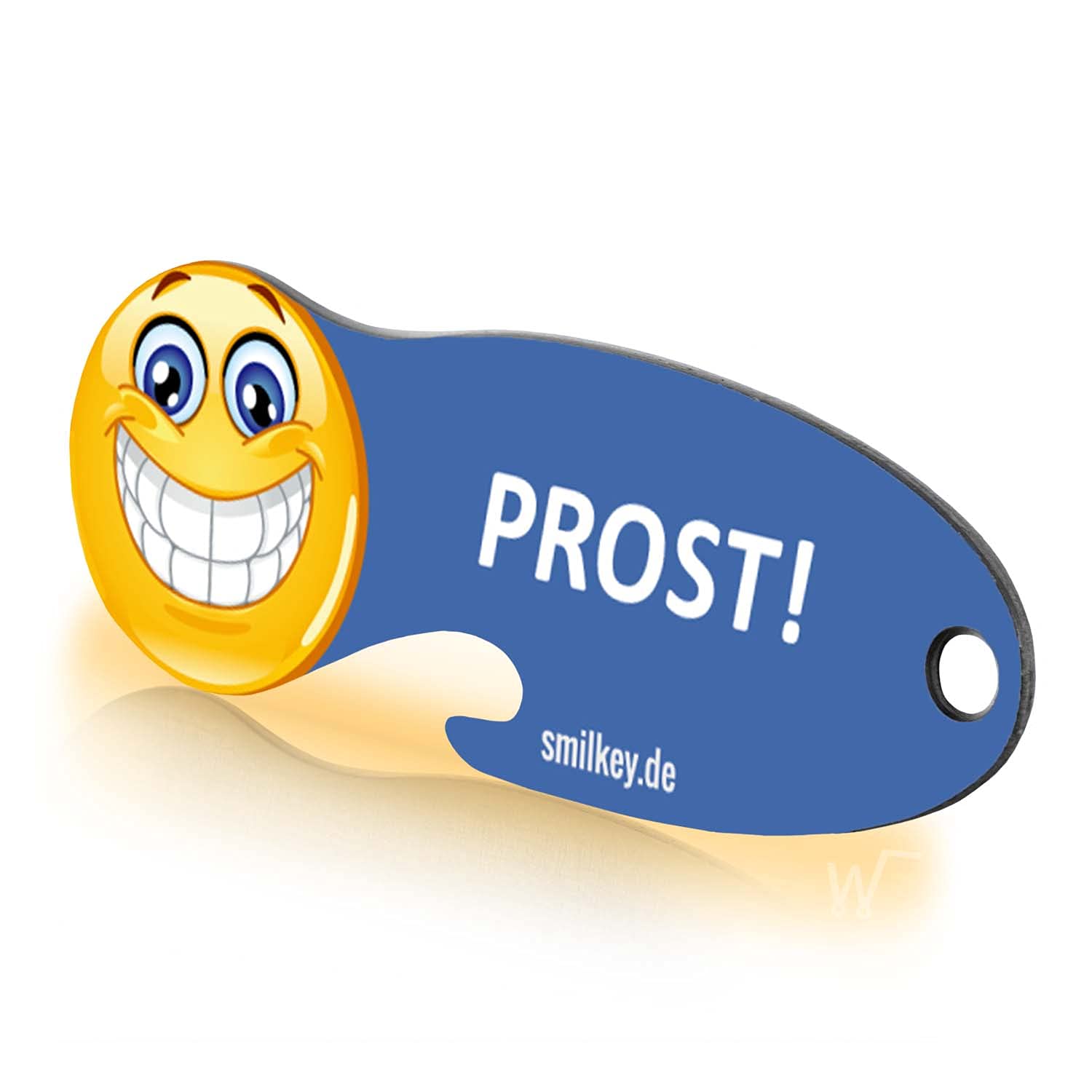 Einkaufswagenlöser ® SmilKey Prost! / Schlüsselanhänger Eink
