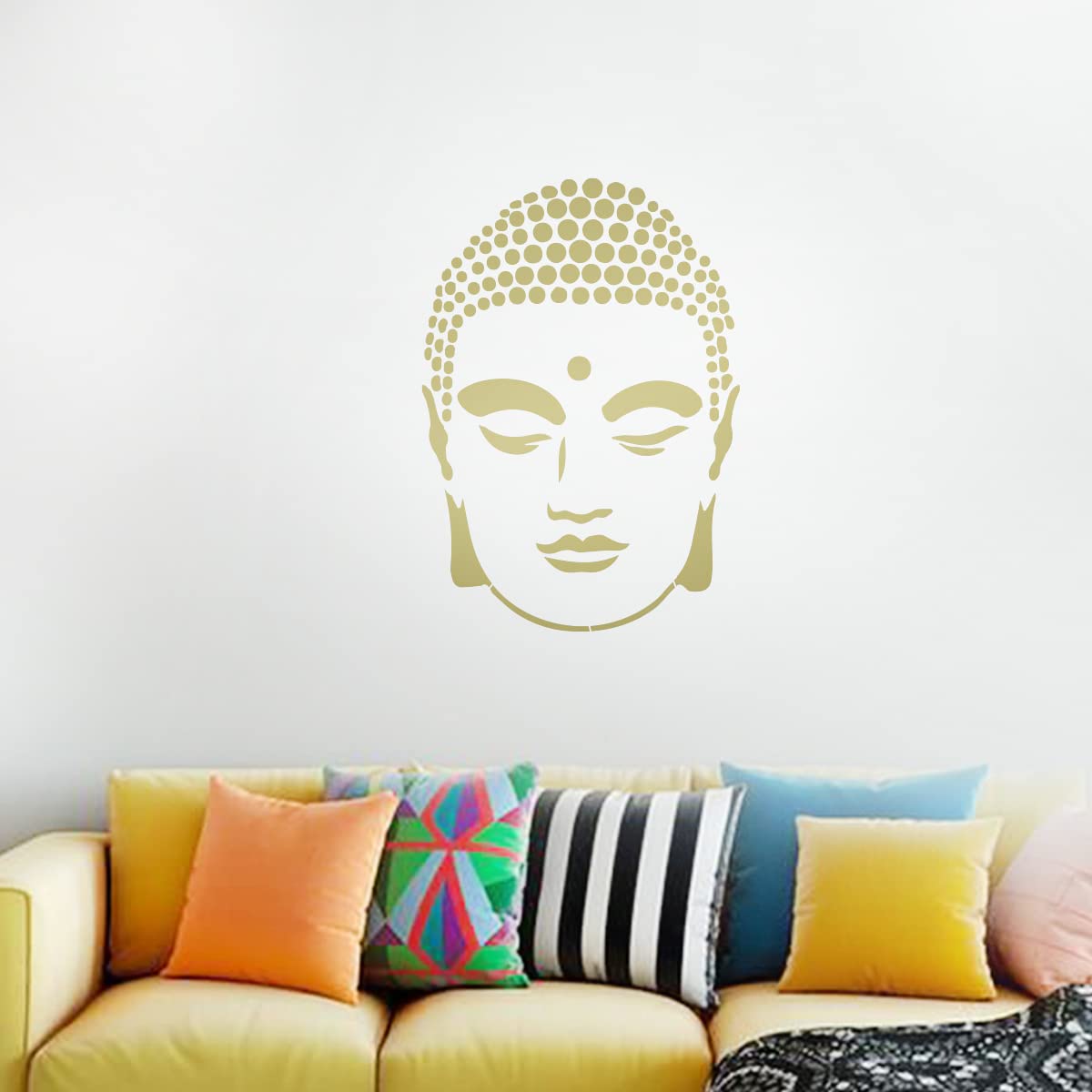 Buddha Wall Art, Buddha Stencils, Buddha Art, Budda Stencil for Painting, Buddha Paiting on Wall, Buddha Designs on Walls DBS-0119