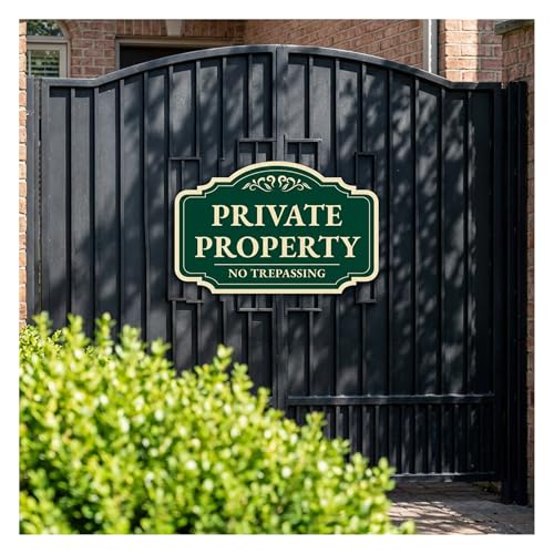 Custom Decorative Outdoor Metal Signs, Personalized Aluminum Signs, Customized Driveway