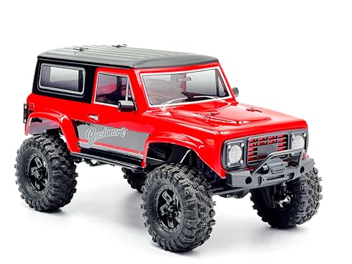 Image of HOBBYPLUS CR-18P V3 Brushless Rushmore in Red - 1 /18 Scale RC Truck Crawler with Off-Road RC Trucks Features, Portal Axles & Metal Gears - Ready-to-Run, 2S /3S LiPo Compatible (1810417-V3)