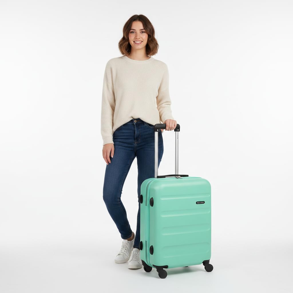 ROLL ROAD Flex, Trolley Rigido Cabina 55m Unisex Adulto, Verde (Green), 38x55x20 cms