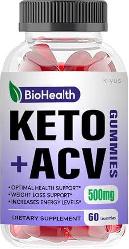 kivus Bio Health - Gomitas Keto - Gomitas Bio Health Keto ACV (individuales, 60 gomitas)