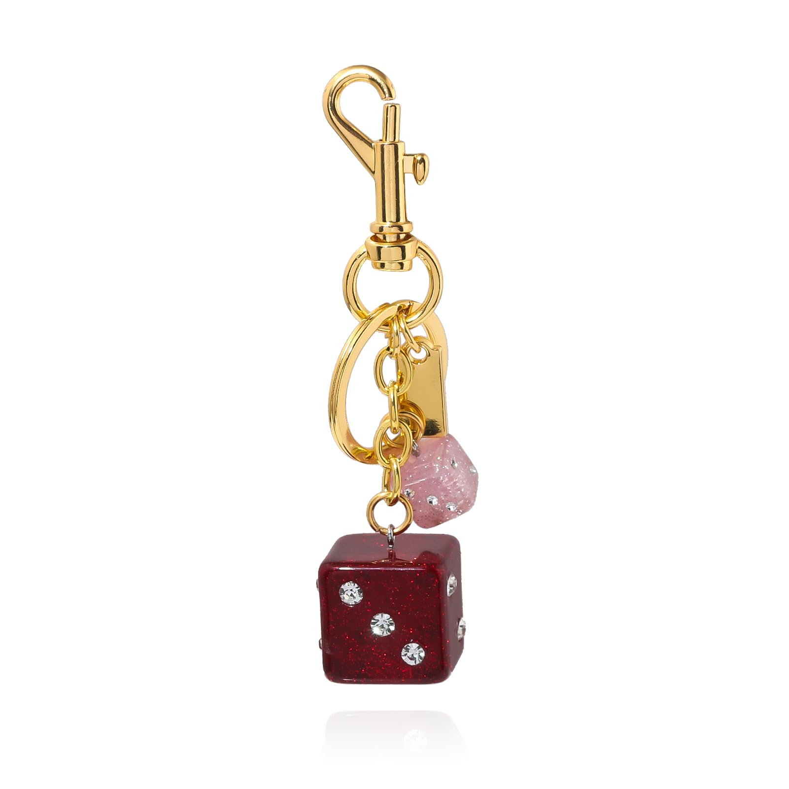 8 Ball Dice Charm Keychain,Cute Bag Purse Handbag Backpack Accessories