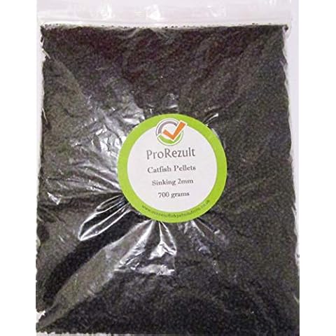 PROREZULT 700g Pack Catfish Pellets 2mm Sinking for all Tropical and Cold Water Fish Pleco, Cichlid Bottom Feeders Koi Sturgeon Feed Cover