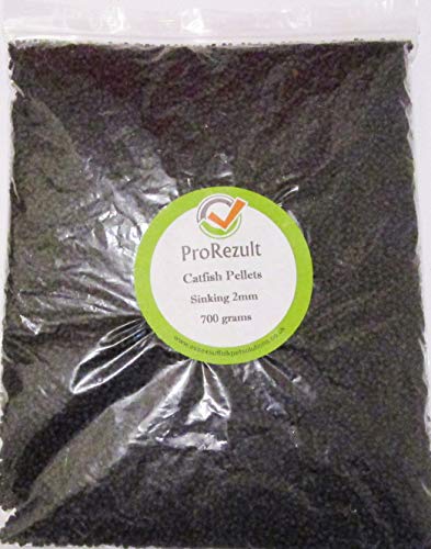 Barattolo da 700 g di 2 mm Sinking Catfish pellet per tutti i pesci tropicali e acqua fredda Pleco, Cichlid