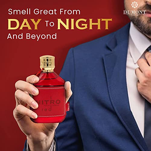 NITRO RED - 3.4oz - Eau De Parfum - Luxury Perfume for Men - Fruit, Woody, Floral & Masculine Fragrance - Long Lasting Cologne Mist & Body Spray - for Him - Image 6