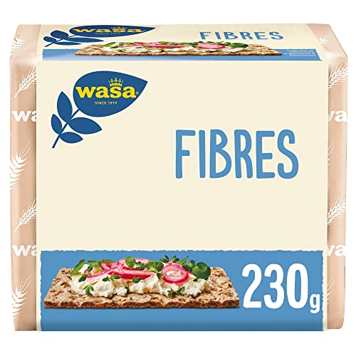 Wasa Fibres, Cracker con 100% Segale Integrale, 230 g, Ricchi di Fibre