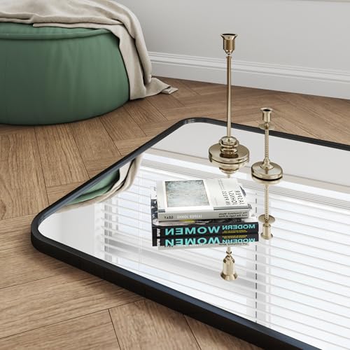 Rectangle Mirrors,30x48 Black Bathroom Mirror, Espejo para baño,Bathroom Vanity Mirror,Restroom Mirror,Wall Mirror for Bathroom