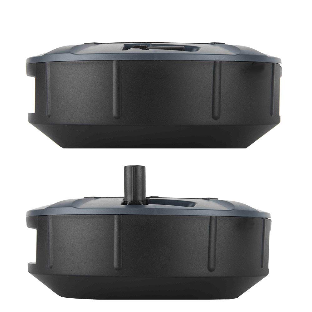 Electraline 49019 Prolunga Elettrica con Avvolgicavo, 3G 1 mm, Lunghezza 4 m, 4 Prese Bivalenti, Spina 16 A, Nero