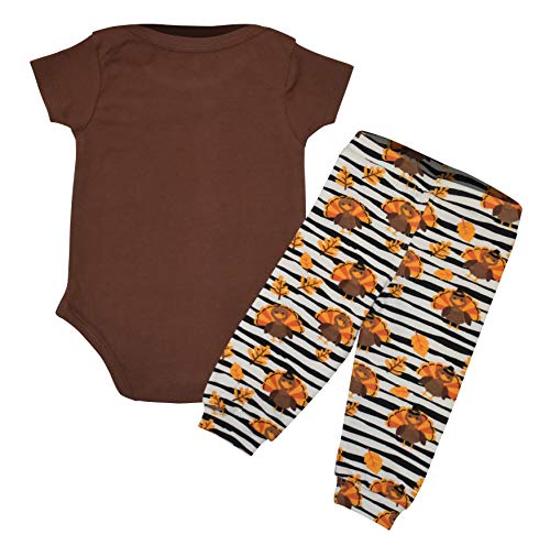 Image of Baby Boys Girls 2pc Outfit Set Short Sleeve Bodysuit with Pants