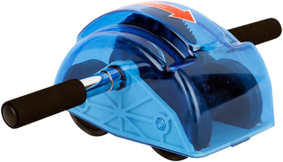 Four-wheeled Abdominal Muscle Wheel with Gear Blue Fitness Equipment for Personal Core Strength Training