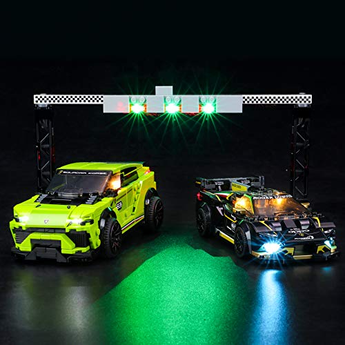 BRIKSMAX Led Lighting Kit for Lamborghini Urus ST-X & Lamborghini HuracÃ¡n Super Trofeo EVO - Compatible with Lego 76899 Building Blocks Model- Not Include The Lego Set