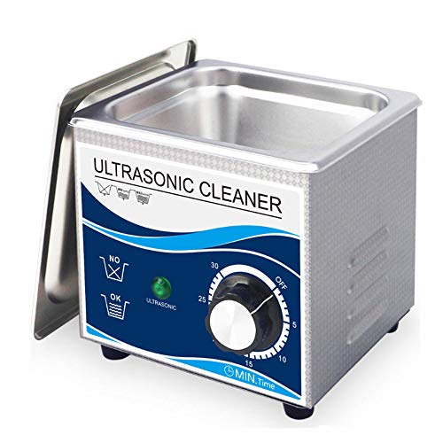 ONEWDJ-GA008G ultrasonic cleaning machine, 40kHz, portable ultrasonic cleaner, used for jewelry, rings, glasses, dentures, goggles, 220V, 1.3L, 60W