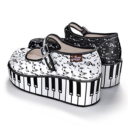 Image of Hot Chocolate Design Whimsical Women's Platform Mary Jane Shoes
