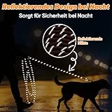 Aystkniet Schleppleine für Hunde, 5M 10M 15M 20M 30M Lange schleppleine mit 2 Wirbelhaken, Trainingsleine für Kleine Mittlere und Große Hunde, Starke Hundeleine Laufleine für Große Hunde bis 150kg