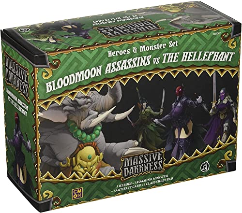 CMON Massive Darkness: Bloodmoon Assassins vs Hellephant, MD007
