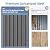 4x8 Metal Storage Shed Outdoor Steel Garden Tool Shed Metal shed with Sliding Door for Backyard, Lawn, Patio Yard, Grey