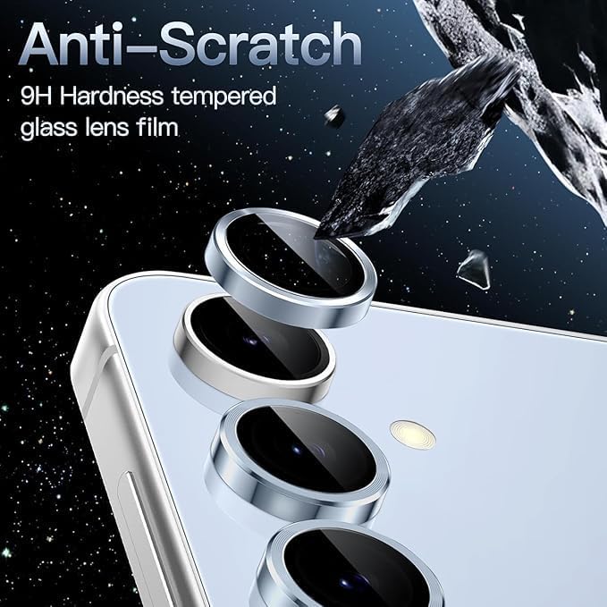 Image of PACK OF 2 Camera Lens Protector for SAMSUNG GALAXY S25 SIERRA BLUE HD Clear Camera Lens, Case Friendly, Scratch Resistant Lens Cover, Full Coverage Camera Guard, Heavy Duty Camera Protector