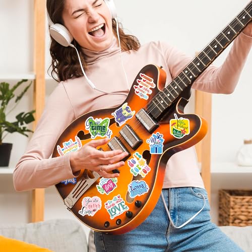 Image of Motivational Stickers 200 Pcs Inspirational Sticker Pack, Prizes for Kids Classroom, Waterproof Vinyl Stickers for Water Bottles Laptop Scrapbooking Journaling Skateboard Notesbook Luggage Tumbler etc