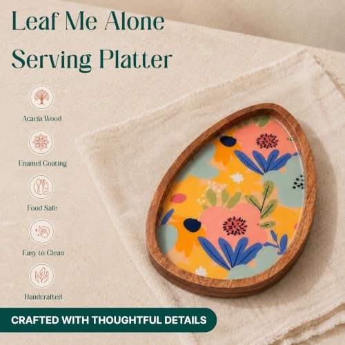 Image of Eggstravagant Serving Platter | Unique Egg Shape Multipurpose Platter for Snacks, Fruits & Desserts | Premium Table Decor Platter for Dining & Kitchen