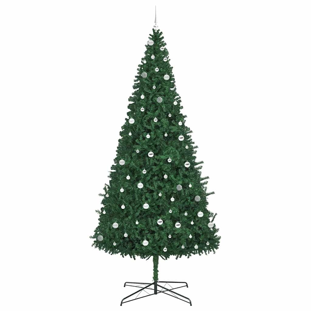 Amazon.de: Knstlicher Weihnachtsbaum, 400 cm Hoch, Grn, aus PVC, mit  Warmweien LED-Lichterketten, 8 Modi, fr Innenrume