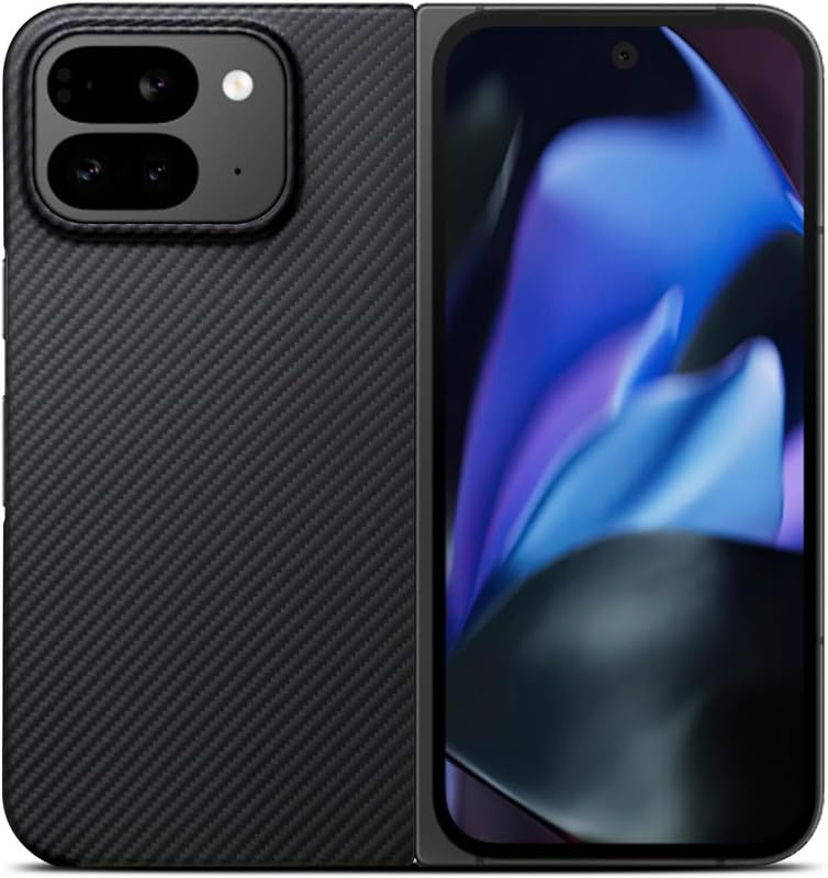 SkyTree Google Pixel 9 Pro Fold 5G, Back Case Cover Hard Polycarbonate Lightweight Case Full Body Protective Back Cover Case for Google Pixel 9 Pro Fold 5G 8.0" - Black Texture (B0DHY1DS6K) Amazon Price History, Amazon Price Tracker
