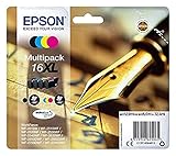 Transporthöhe:4.5 cm Epson WorkForce WF-2540 WF (16XL / C 13 T 16364010) - original - Tintenpatrone MultiPack (schwarz, cyan, magenta, gelb) - 32,4ml
