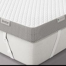 Bestier 4 Inch Gel Memory Foam Mattress Topper Twin Size 38 x 74 Inch, Cooling Bed Topper & Soft Mattress Pad, High Density Foam with Tencel Cover for Back Pain, RV, Dorm