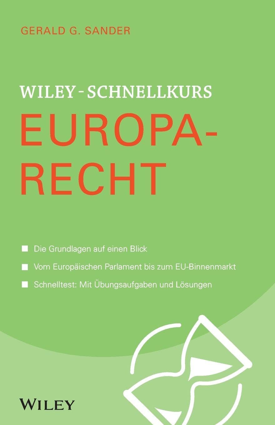Wiley -Schnellkurs Europarecht