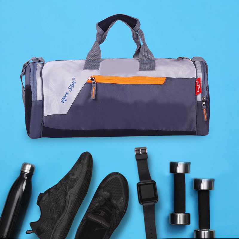 Image of Unisex Duffle Bag Gym Bag Workout Duffle Athletic Duffle Bag Gender-Neutral Gym Bag(Grey)