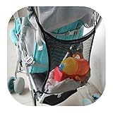 Größe ca .: 30 * 30cm Bigsweety Universal Shopping Net Netztasche für Kinderwagen Buggy (Schwarz)