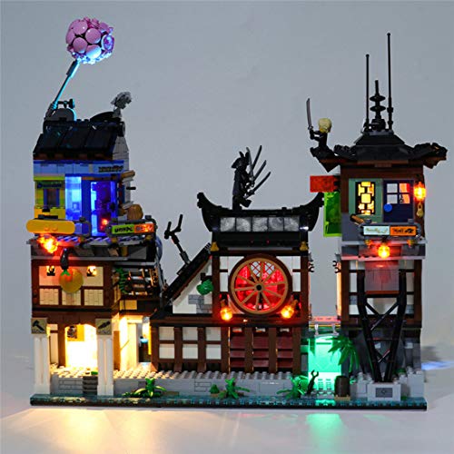 Sugeren LED Beleuchtungsset für Lego NINJAGO City Docks 70657, Led Licht Set mit 2 USB Anschlüssen, Kompatibel mit Lego… – Bild 4