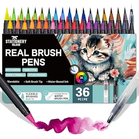 STATIONERY ISLAND Watercolour Brush Pens Set Cover