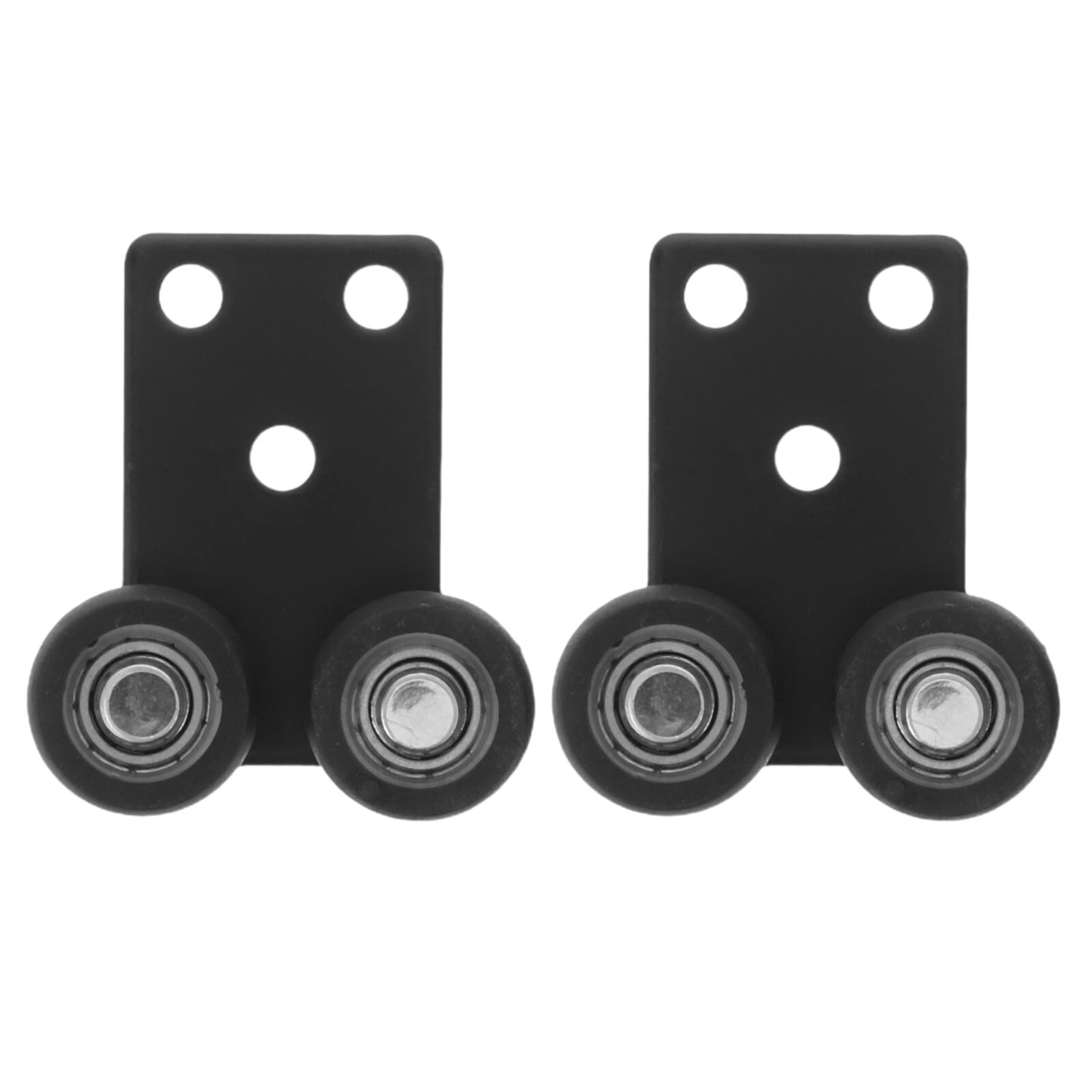 2pcs Sliding Closet Door Rollers Quiet Wardrobe Pulley Wheels Cabinet Track Hardware for Smooth Glide Easy Install Replacement for Kitchen Office Furniture