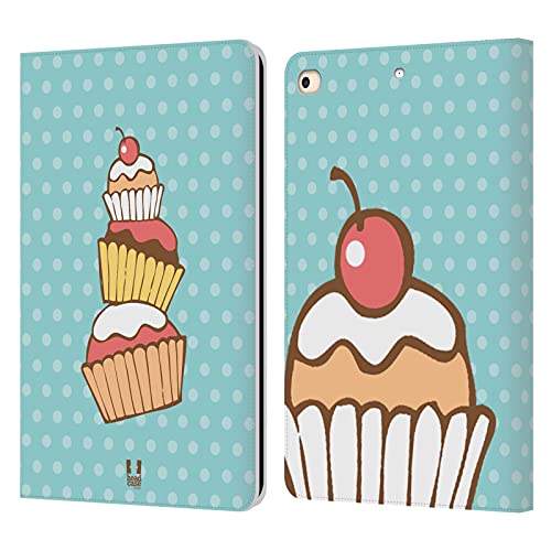 Étui portefeuille iPad 9.7 en cuir Pile Bonheur de Cupcakes
