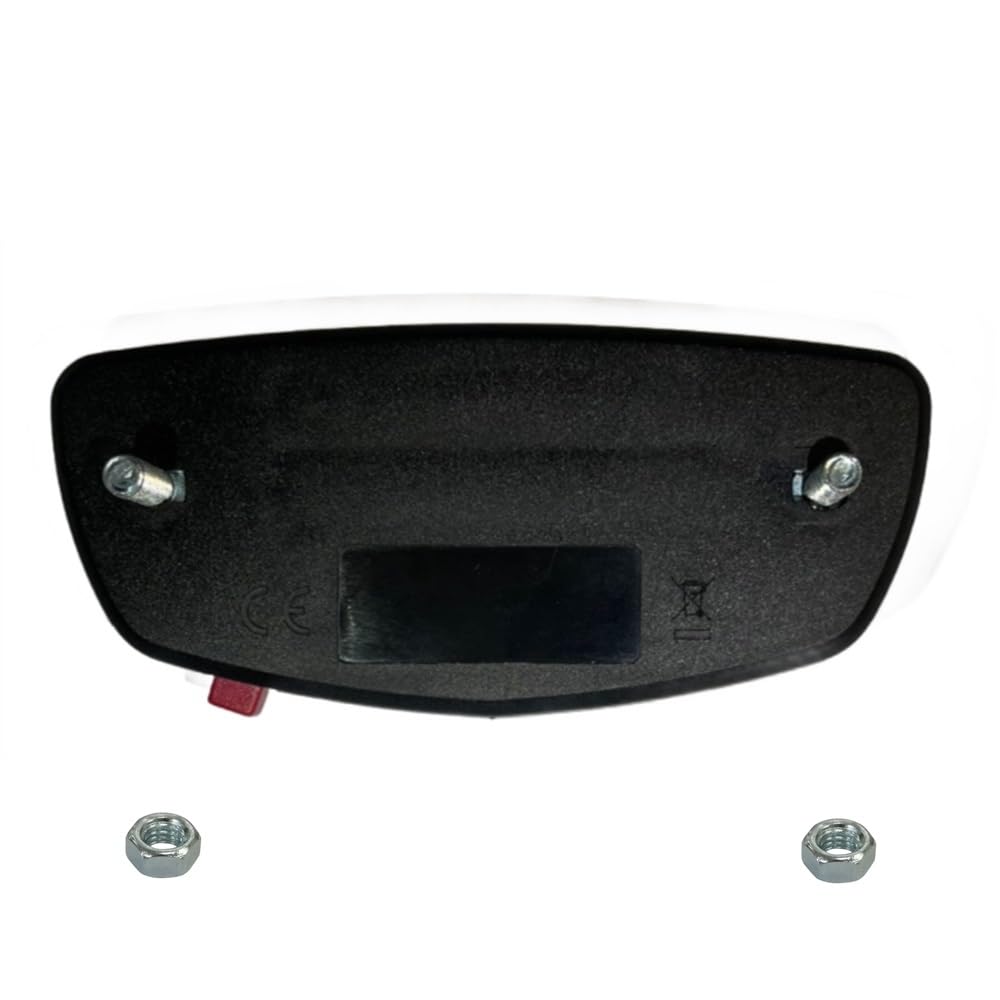 MADICKS Fanalino Luce Anteriore + Fanalino Luce Posteriore Bici LED Universale Bicicletta- Citybike - Olanda Fanale Riflettente Impermeabile - Avvertimento di Sicurezza - Attacco al Portapacchi