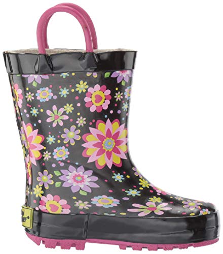 Image of Western Chief Kids Ladybug Rain Boot(Toddler /Little Kid /Big Kid) | Built for outdoor play, pull-on loops for self-dressing, comfort EVA insole, rubber traction outsole, toddler to big kid size