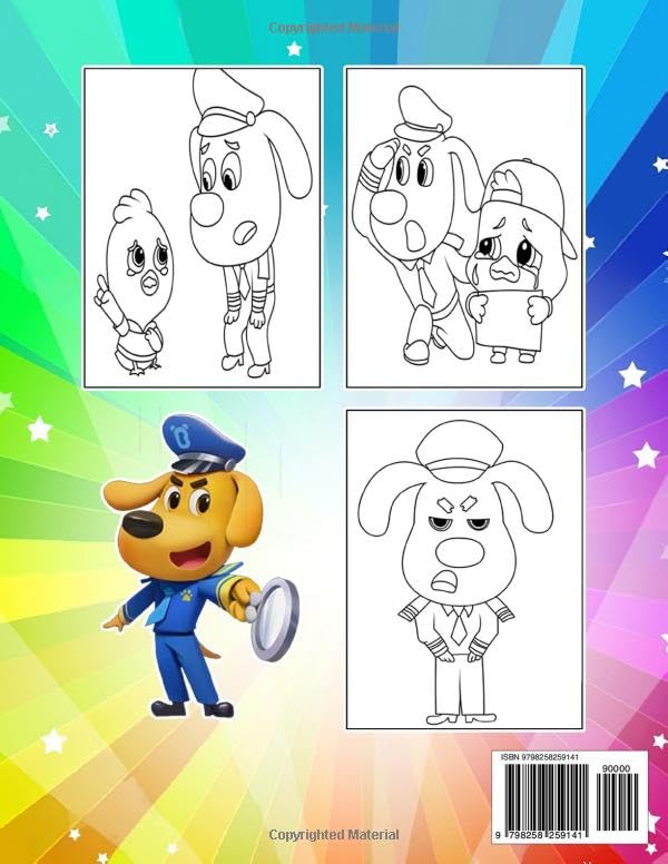 She-riff Cute Labrador Coloring Book: [NEW Edition] With 50+ Beautiful Coloring Pages For All Fans. A Cool Coloring Book For Kids Age 4-8,9-12, Teens, and Adults. (Stress Relief & Enjoy) image 3