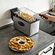 Clatronic Fritteuse mit 3L Kapazität | Friteuse mit Fett | Friteuse Öl mit Kaltzonentechnik & Abtropfvorrichtung | Fritteusen mit stufenlos regelbarerem Thermostat | 2000W | Gastro Friteuse FR 3586