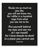 Rumi Poetry, Study Me Poem Wall Art, 11'x14' Un framed Simple Print - Stunning Rumi Quote...