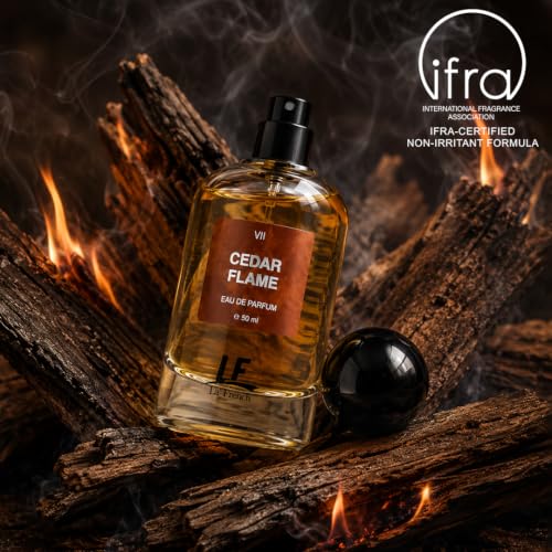 Image of La French Cedar Flame Unisex Perfume 50ml | Long Lasting Premium Fragrance | Intense & Refreshing Scent | Eau de Parfum for Men & Women | Luxury Perfume for Daily Wear, Office, Parties
