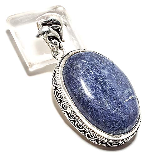 Pendentif lapis lazuli en argent 925 fait main unique SF-2133