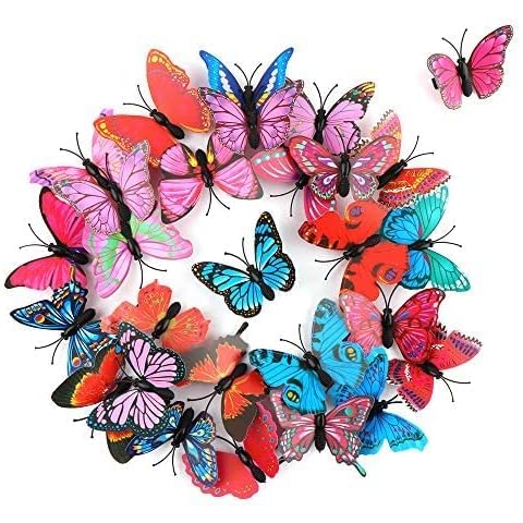 28 Stück Schmetterling Haarspangen 3D Funkeln Haarspangen Schmetterling Haarspange für Mädchen Jugendliche Damen Haarschmuck Cover