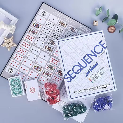 CTRL Board Game | Make 5 in a Series Card Game | Board Game for All Ages,Multicolor (Sequence)