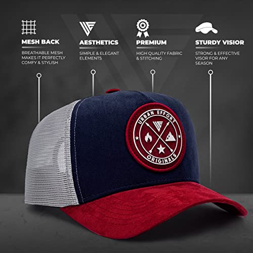Image of Urban Effort Trucker Hat for Men - Mesh Back Baseball Cap, 5 Panel Snapback Hats for Men and Women
