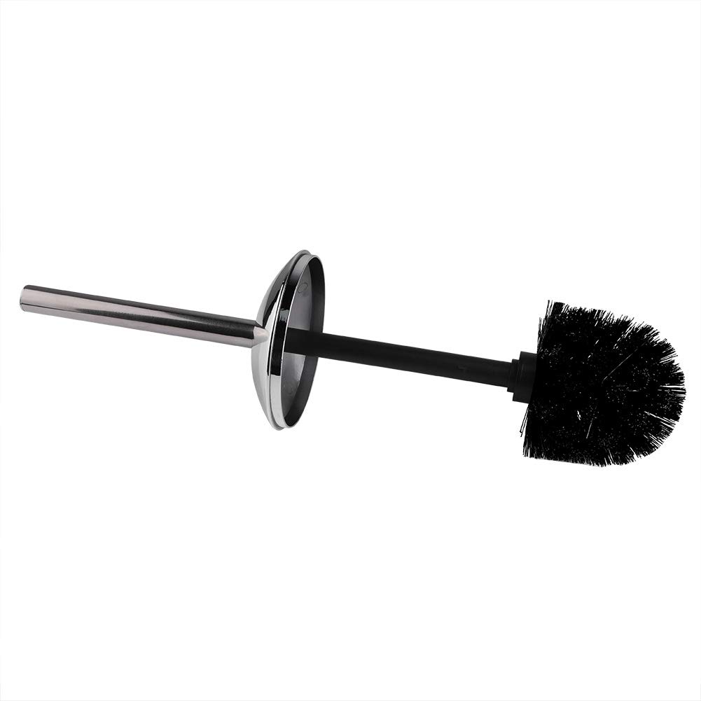 AYNEFY Juego de 6 accesorios de baño para inodoro con dispensador de jabón, jabonera, soporte para cepillos de dientes, vaso para cepillos de dientes, escobilla de inodoro, papelera (gris)